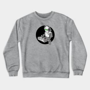 Robot Playing 909 Drum Machine Crewneck Sweatshirt